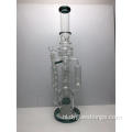 Grote glazen bongs met meerdere recyclers en percolators